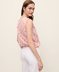 Eyelet Bubble Hem Top carousel Product Image 2