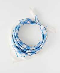 Weekend Gingham Silk Scarf carousel Product Image 1