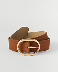 Suede Oval Buckle Belt carousel Product Image 1