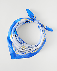 Weekend Coastal Print Silk Scarf carousel Product Image 1