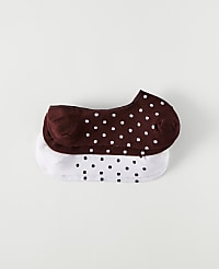 Polka Dot No Show Sock Set carousel Product Image 1