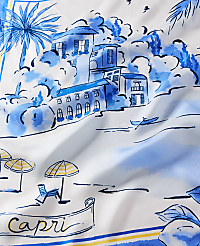Weekend Coastal Print Silk Scarf carousel Product Image 2