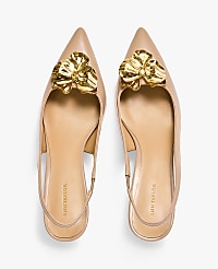 Flower Leather Slingback Pump carousel Product Image 3