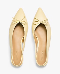 Weekend Leather Bow Slingback Flat carousel Product Image 3