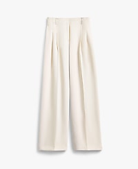 The Petite Pleated Wide-Leg Pant in Textured Crepe carousel Product Image 5