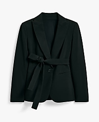 The Petite Belted Blazer in Fluid Crepe carousel Product Image 4