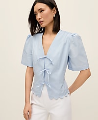 Tie Front Blouse carousel Product Image 1