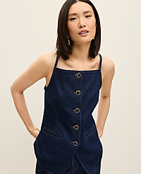 Strappy Denim Vest Top carousel Product Image 1