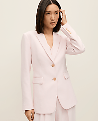 The Greenwich Blazer in Textured Crepe