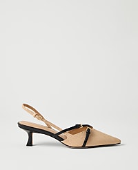 Straw Crossover Slingback Pump carousel Product Image 1