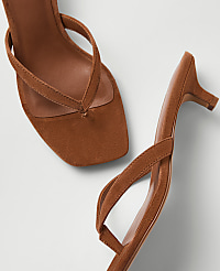 Suede Kitten Heel Sandal carousel Product Image 2