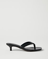Leather Kitten Heel Sandal carousel Product Image 1