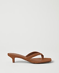 Suede Kitten Heel Sandal carousel Product Image 1