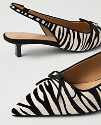 Calf Hair Kitten Heel Pump carousel Product Image 2