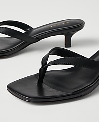 Leather Kitten Heel Sandal carousel Product Image 2