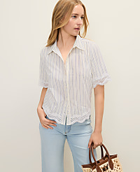 Weekend Embroidered Striped Shirt carousel Product Image 1