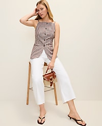 The Strappy Vest in Gingham carousel Product Image 1