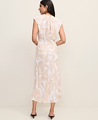 Floral Gathered Midi Dress carousel Product Image 2