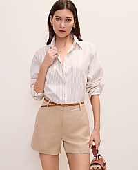The Petite City Short in Linen Blend carousel Product Image 2