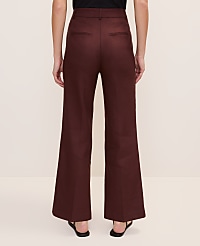 The Petite Flare Ankle Pant in Linen Blend carousel Product Image 3