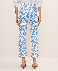 The Flare Ankle Pant in Floral Print &mdash; Curvy Fit carousel Product Image 2