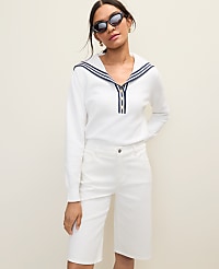 Petite Weekend Sailor Collar Sweater carousel Product Image 1