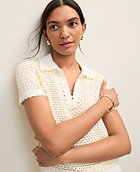 Weekend Texture Stitch Polo Sweater carousel Product Image 3