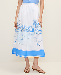 Weekend Printed Full Midi Skirt carousel Product Image 2