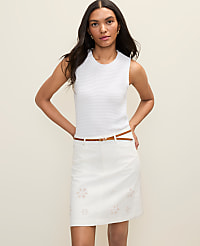 Weekend Eyelet Denim Skirt carousel Product Image 2