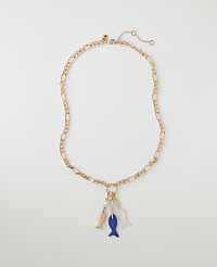 Mixed Fish Charm Necklace carousel Product Image 1