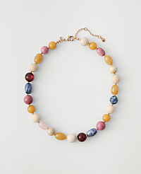 Mixed Stone Statement Necklace carousel Product Image 1