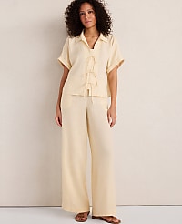 Haven Well Within Linen Tie-Front Top carousel Product Image 3