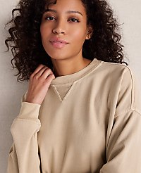 Haven Well Within Garment-Dyed Organic Cotton Terry Crewneck carousel Product Image 2