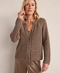 Haven Well Within Cotton Tape Yarn V-Neck Cardigan carousel Product Image 1