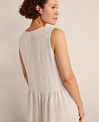 Haven Well Within Linen Pintuck Midi Dress carousel Product Image 2