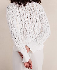Haven Well Within Slubby Cotton Linen V-Neck Sweater carousel Product Image 2