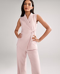 The Petite Fitted Wrap Vest carousel Product Image 3
