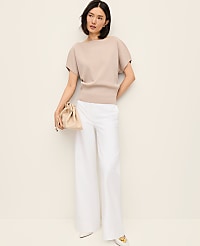 The Petite Modern Wide-Leg Pant in Bi-Stretch carousel Product Image 4