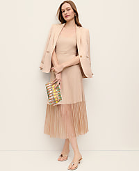 Petite Square Neck Ribbed Sweater Dress carousel Product Image 4