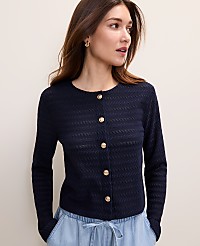 Petite Textured Knit Cardigan carousel Product Image 1