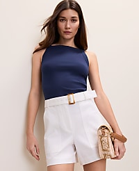 Weekend Ribbed Square Neck Tank Top carousel Product Image 1