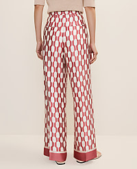The Petite Wide-Leg Pant in Satin Geo Print carousel Product Image 3