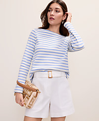 Weekend Striped Boatneck Top carousel Product Image 1