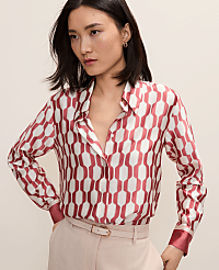 Geo Satin Modern Shirt carousel Product Image 1