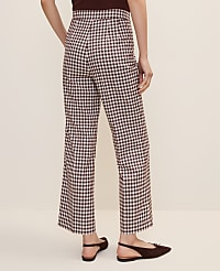 The Tall Side Zip Flare Pant in Gingham carousel Product Image 3