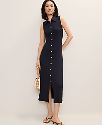 Collared Midi Sweater Dress carousel Product Image 1