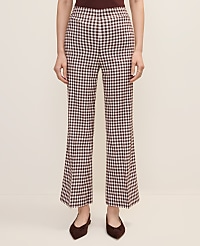 The Petite Gingham Side Zip Flare Pant &mdash; Curvy Fit carousel Product Image 1