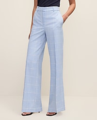 The Petite Wide-Leg Pant in Windowpane carousel Product Image 2