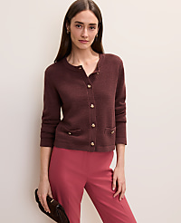 Crew Neck Sweater Jacket carousel Product Image 1