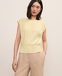 Petite Pleated Ruffle Top carousel Product Image 1